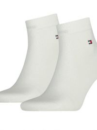 Pack de 2 pares de calcetines tobilleros de Tommy Hilfiger en blanco