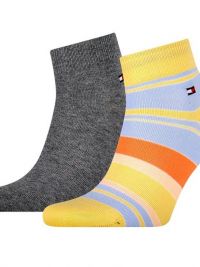 Pack de Calcetines Bajos Tommy a rayas en amarillo