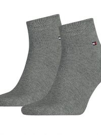 Pack de 2 pares de calcetines tobilleros de Tommy Hilfiger en gris