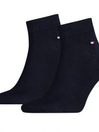 Pack de 2 pares de calcetines Tommy Hilfiger tobilleros en azul marino