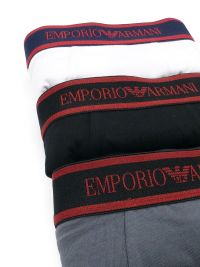 3 Pack Boxers Emporio Armani en blanco, gris y negro