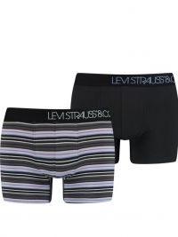 Pack 2 Boxers Levi´s a rayas y en negro