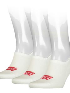 Pack de 3 Calcetines Levi´s Invisibles en blanco