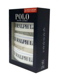 3 Pack Boxers Polo Ralph Lauren en tonos grises jaspeados