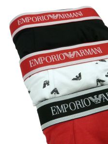 3 Pack Boxers Emporio Armani en algodón elastizado NBR