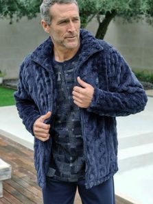 Parka Polar Massana Corta azul marino mod. nudos