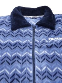 Parka Polar Privata Juvenil en Azul Chevron