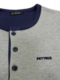 Pijama Pettrus Man Algodón Perchado Gris