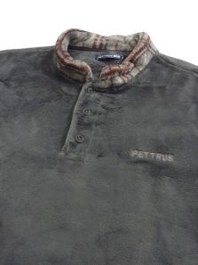 Pijama Pettrus Man Polar en gris para invierno