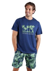 Pijama Admas en algodón mod. Tropical para hombre