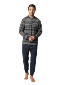 Pijama ADMAS en punto milano vigoré en azul jaspeado