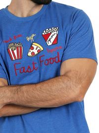 Pijama Admas estampado con fast food