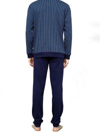 Pijama Alpina algodón en azul marino con cashmeres