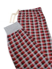 Pijama Barandi en algodón en rojo burdeos