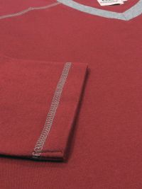 Pijama Barandi en algodón con puños en granate