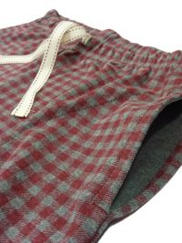 Pijama Barandi en algodón con puños en granate