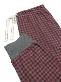 Pijama Barandi en algodón con puños en granate
