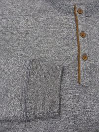 Pijama Barandi en algodón con puños en gris jaspeado