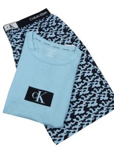 Pijama Calvin Klein corto de verano en azul claro
