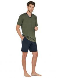 Pijama Impetus de Modal mod. a rayas Louet en verde