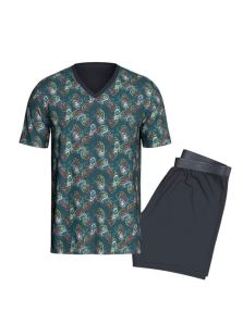 Pijama Impetus corto de Lyocell y Algodón con estampado de Cornucopia