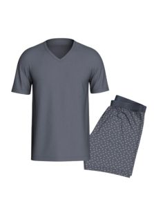 Pijama Impetus corto de Lyocell en color gris