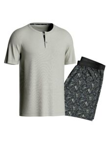 Pijama Impetus corto de Lyocell y Algodón en gris claro