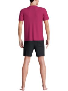 Oferta limitada: Pijama Corto Impetus gris marino Lyocell Algodon para hombre.