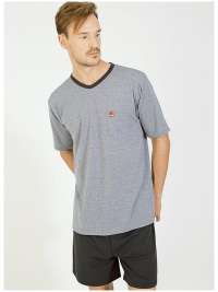 T.E. - Pijama Hombre Massana Topitos Azul - 3XL