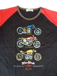 Pijama Massana para hombre con motos y cuello redondo