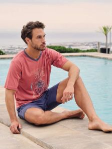 Pijama Massana corto de verano en viscosa mod. Sailor