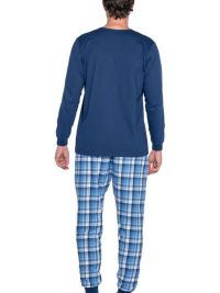 Pijama Guasch combinado en Algodón y pantalón de villela con puños