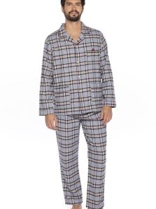 Máxima calidez con tu Pijama Guasch de franela.