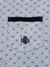 Pijama Guasch de Algodón corto con topitos azul
