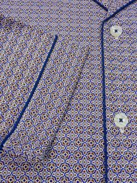 Pijama Guasch Tela en Algodón estampado azul