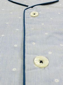 Pijama Guasch Tela en Algodón azul claro con topitos