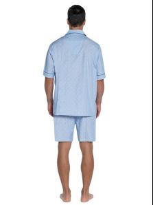 Pijama Guasch Tela en Algodón azul claro con topitos