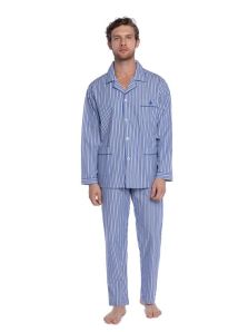 Pijama Guasch en Tela de Algodón popelín a rayitas 