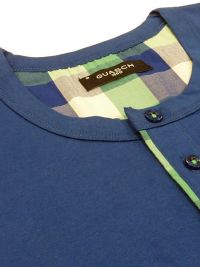 Pijama Guasch de Verano en azul y pantalón de tela