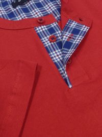 Pijama Guasch de Verano en rojo y pantalón de tela