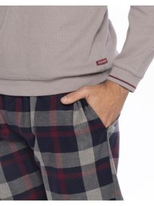 Compra online el pijama Guasch de algodón con pantalón suave de viyela.