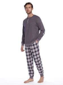 Pijama Guasch combinado en algodón y pantalón de villela