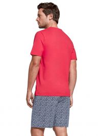 Pijama Impetus en Algodón Kotri rojo con pantalón de tela