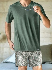 Pijama Jan Men (Janira) algodón mod. Green Tropic