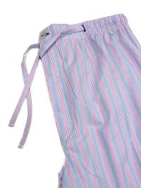 Pijama Kiff-kiff en tela a rayas rosa y gris