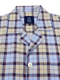 Pijama Kiff-kiff en tela a cuadritos azules y beige