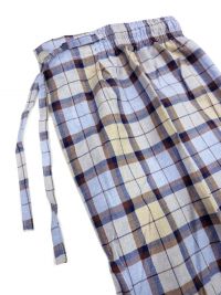 Pijama Kiff-kiff en tela a cuadritos azules y beige