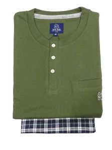 Pijama Kiff-kiff combinado en punto con pantalón de tela