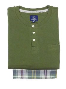 Pijama Kiff-kiff combinado en punto con pantalón de villela