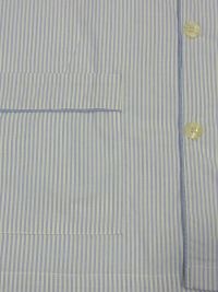 Pijama Kiff-kiff de tela popelín azul con rayitas en blanco